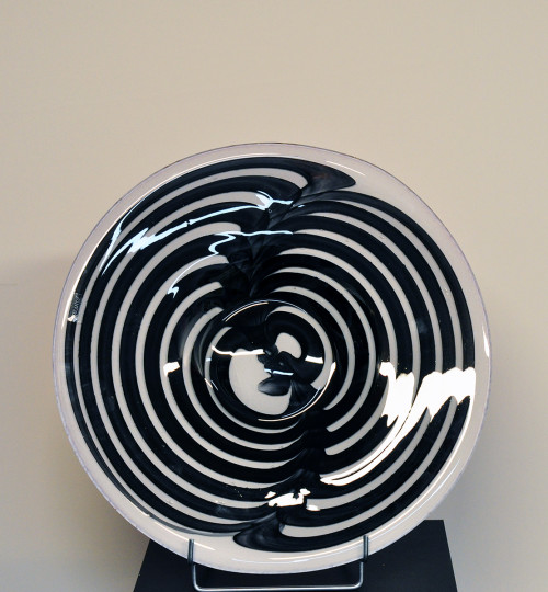 Schaal zebra met rood